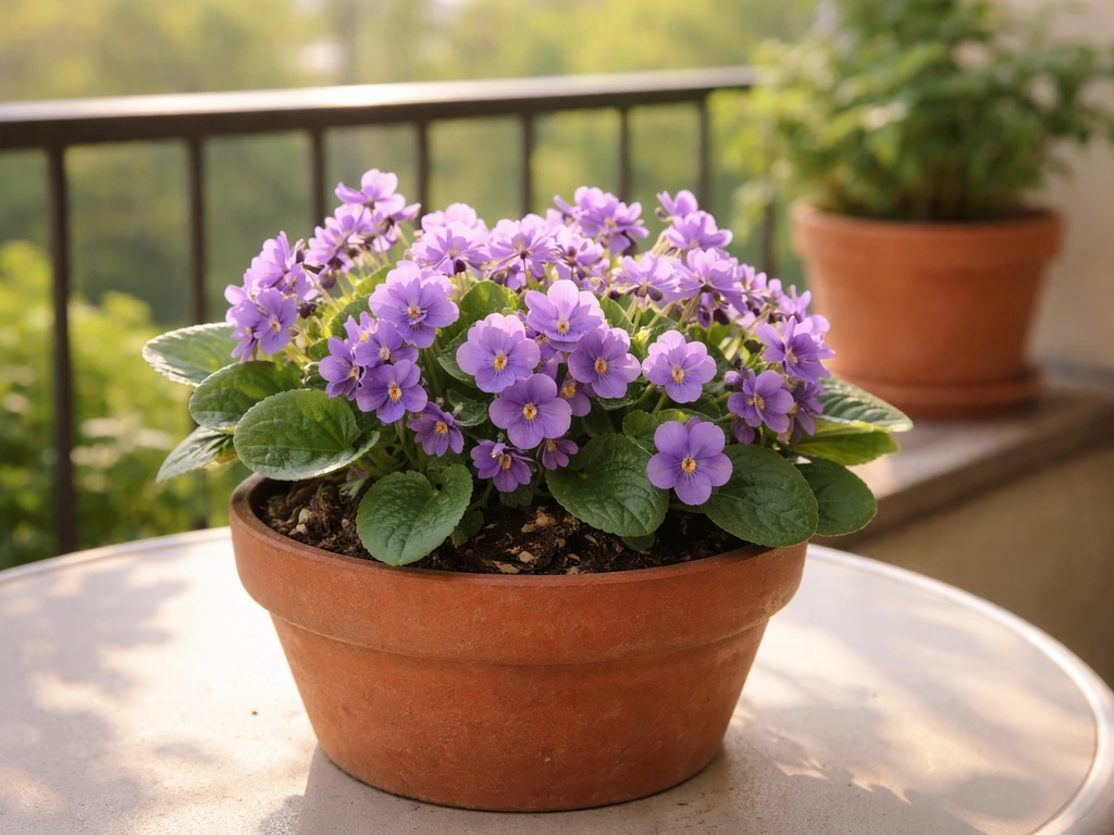 how to grow violets in pots