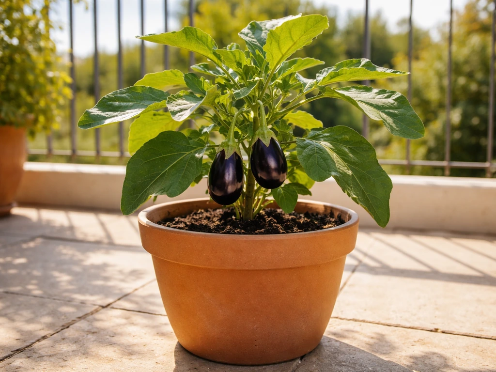 how to grow aubergine in pots
