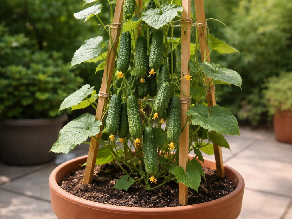How to Grow Pickles in a Pot: Container Pickling Cucumbers Guide